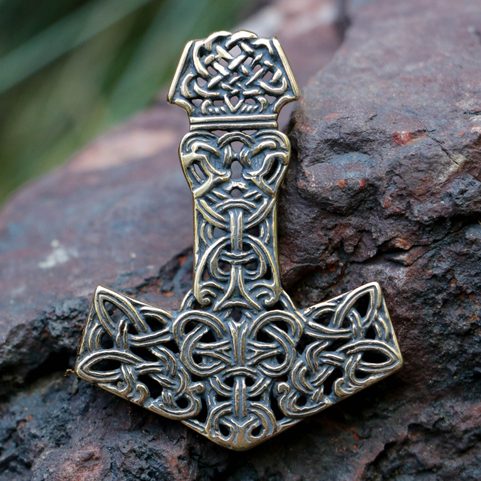 MJÖLNIR THOR'S HAMMER, PENDANT, BRONZE