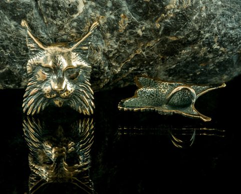 LYNX, PENDENTIF, BRONZE
