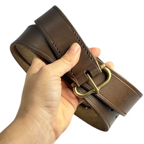 MEDIEVAL BELT, BROWN LEATHER