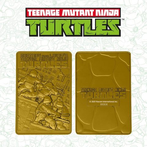 TEENAGE MUTANT NINJA TURTLES INGOT LIMITED EDITION (GOLD PLATED)