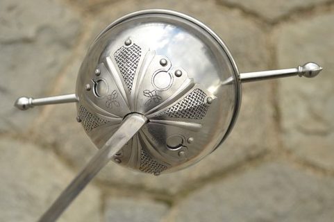 RAPIER WITH CUP HILT, ETCHED