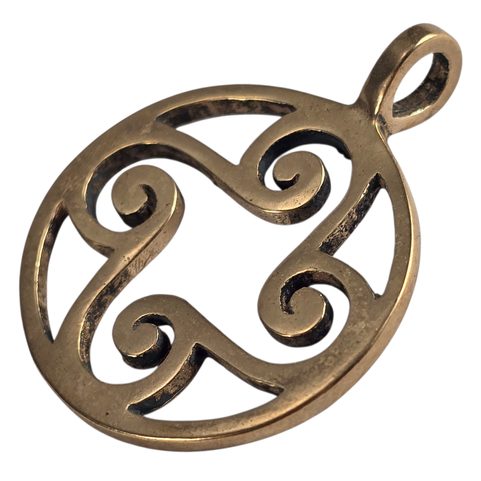 SUN SYMBOL- HALLSTATT, BRONZE PENDANT
