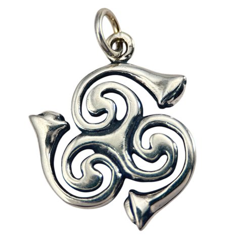 CELTIC TRISKELION, LA TENE AGE, SILVER PENDANT