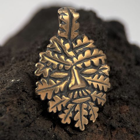 GREEN MAN, PENDANT, BRONZE