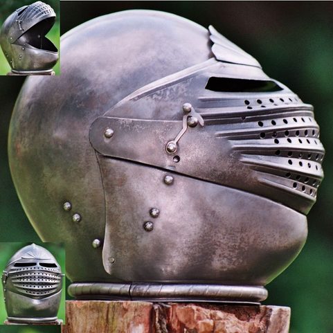 ARMET HELMET WITH PATINA
