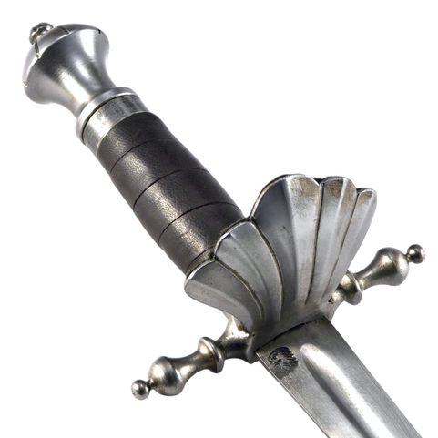TYBALT, DAGGER WITH SHELL GUARD MADE OF HARDENED STEEL