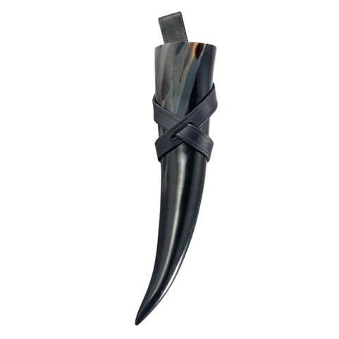 SUPPORT EN CUIR POUR CORNE À BOIRE, UNIVERSEL - NOIR