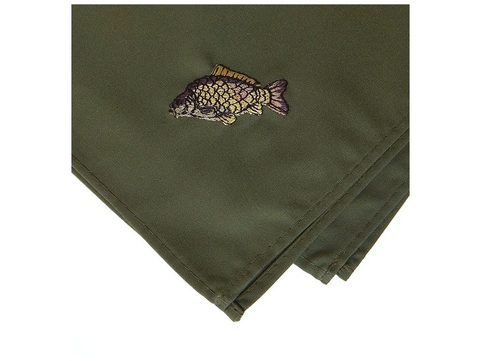 FISHING HANDKERCHIEF WITH CARP EMBROIDERY