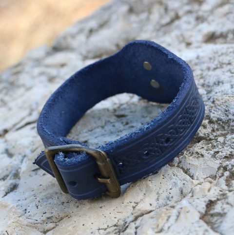 GRACIA LEATHER BRACELET WITH GLASS