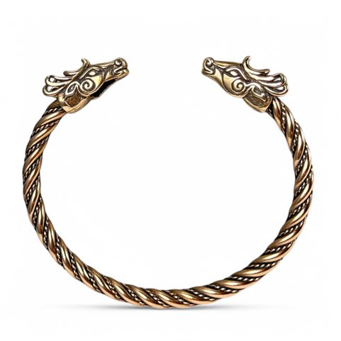 FIANNA, KELTISCHER HIRSCH, BRONZE-ARMBAND