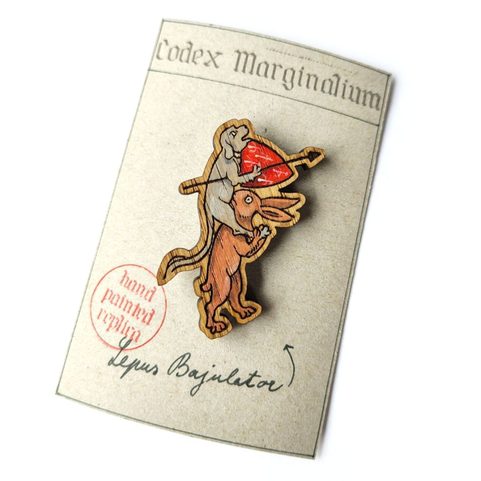 ÉPINGLE MÉDIÉVALE LEPUS BAJULATOR