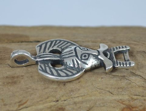 SILVER ODIN PENDANT, RIBE, AG 925