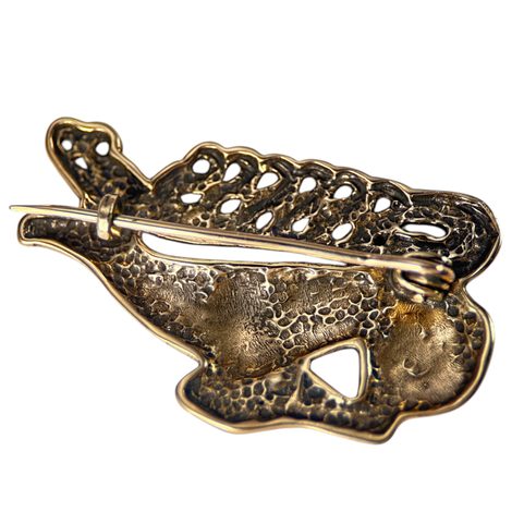 SCYTHIAN STAG BROOCH - BRONZE