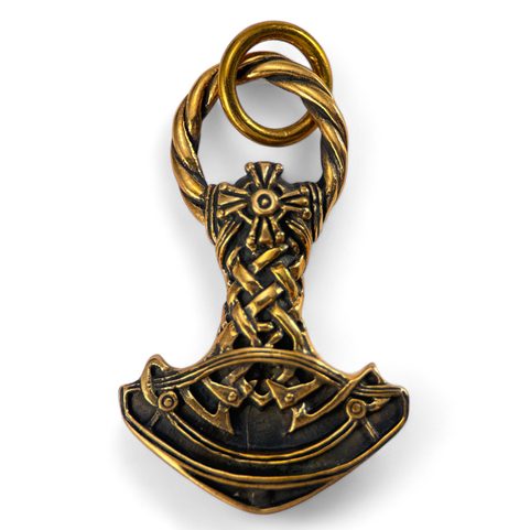 THOR HAMMER, BRONZE, VIKING TALISMAN