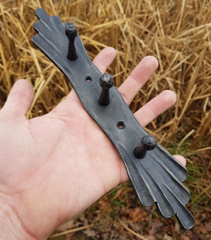 FORGED COAT HANGER - 3 HOOKS