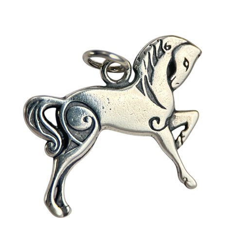 CELTIC HORSE, SILVER PENDANT