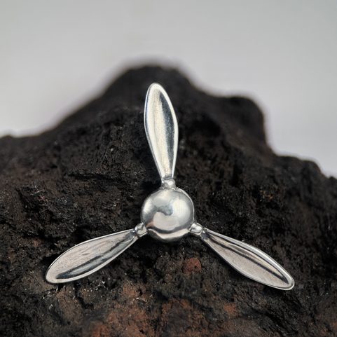 SPITFIRE SUPERMARINE PROPELLER, SILVER PENDANT