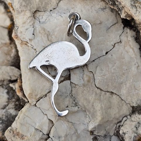 FLAMINGO, SILVER PENDANT AG 925/1000