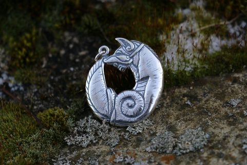 RENARD CELTIQUE, PENDENTIF ARGENT