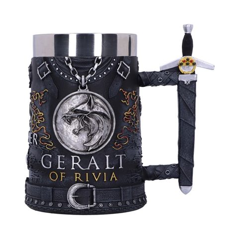 THE WITCHER GERALT OF RIVIA TANKARD 15.5CM
