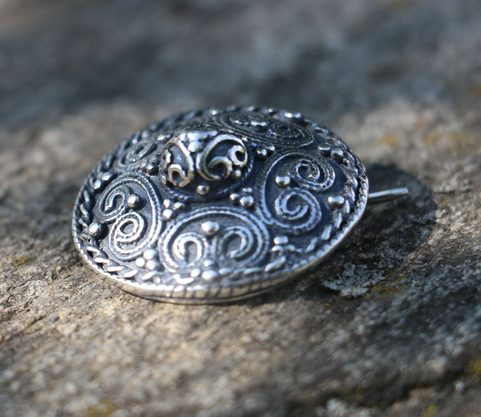 VIKING BROOCH, STORA RYK, FÄRGELANDA, SWEDEN, SILVER