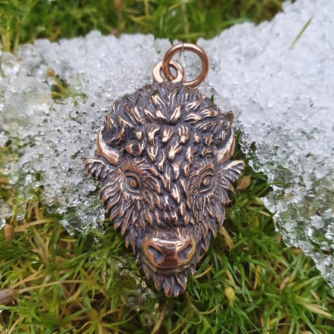 TATANKA - BISON BRONZE PENDANT