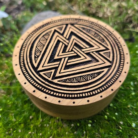 NORSE RUNES - FUTHARK WITH BOX - VALKNUT