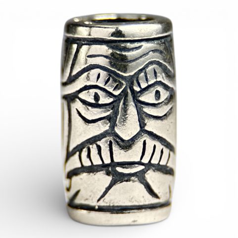 VIKING BEARD RING - GREYBEARD, SILVER