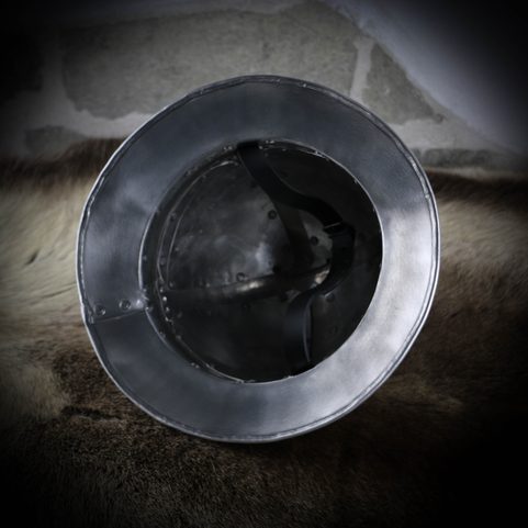 TEMPLAR KNIGHT KETTLE HAT DURALUMIN - COSTUME RENTAL