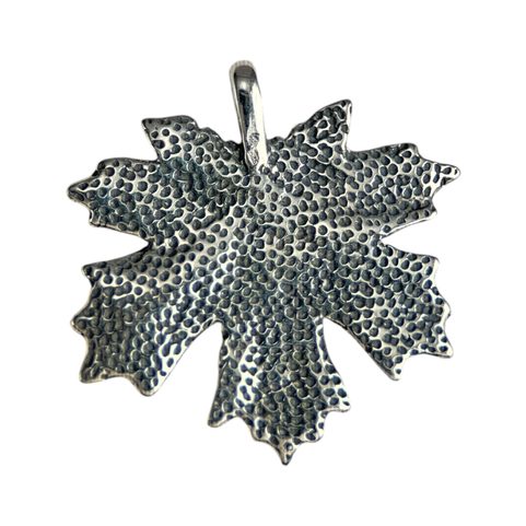 MAPLE LEAF, SILVER PENDANT