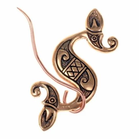 ROMANO-BRITISH DRAGON BUCKLE, BRONZE