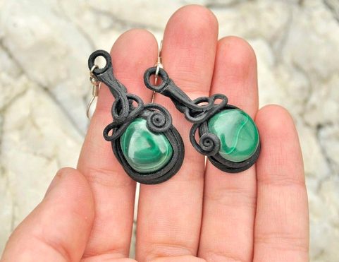 MALACHITE EARRINGS