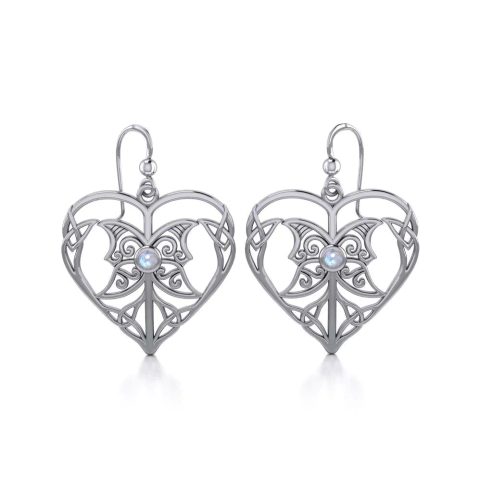 CELTIC TRIPLE GODDESS STERLING SILVER EARRINGS