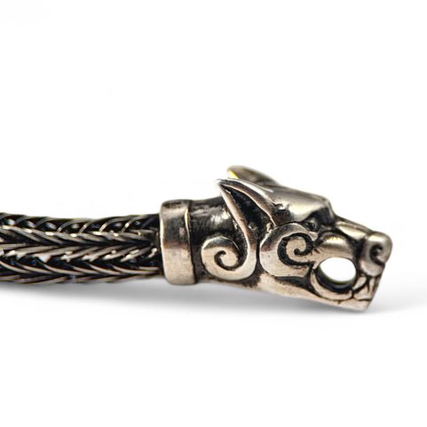 FENRIR - SILVER NECKLACE, VIKING KNIT, AG 925/1000 50G