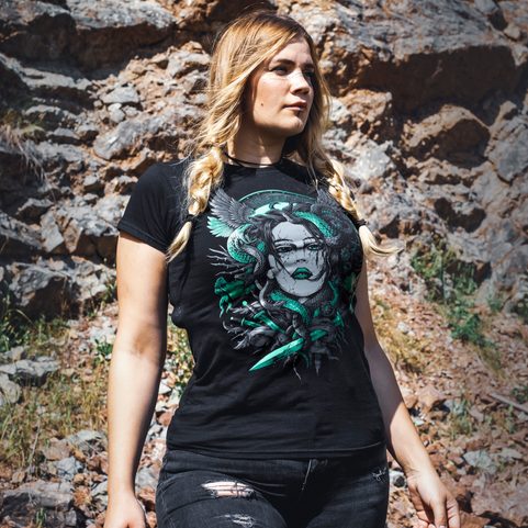 MEDUSA, LADIES' T-SHIRT, COLORED