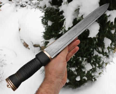 NEVIS, SCHOTTISCHES MESSER, DIRK, DAMASZENERSTAHL