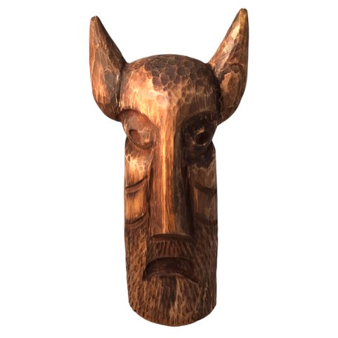 VELES, SLAVIC GOD, WOODEN STATUE