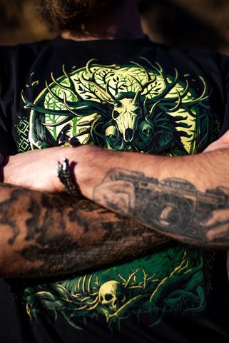 LESHY, HERREN-T-SHIRT FARBIG, NAAV