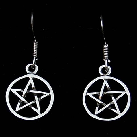 PENTAGRAM - SILBER-OHRRINGE AG 925