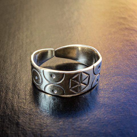 SILVER SLAVIC RING, AG 925