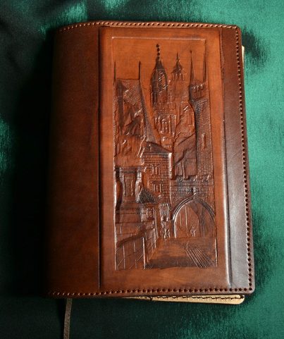 LEATHER BOOK CASE, PRAGUE