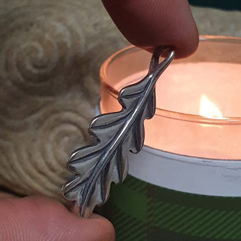 FEUILLE DE CHÊNE D'ARGENT