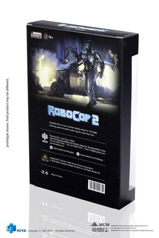 ROBOCOP 2 EXQUISITE MINI ACTION FIGURE 1/18 ROBOCOP 10 CM