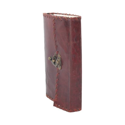 LEATHER NOTEBOOK WITH LOCK 14 CM