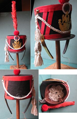 SHAKO, FRENCH MILITARY CAP, GRENADIER