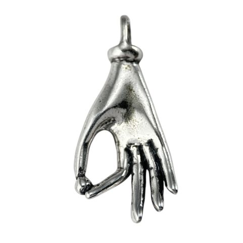HAND AMULET, ANCIENT ROME, PENDANT, AG 925