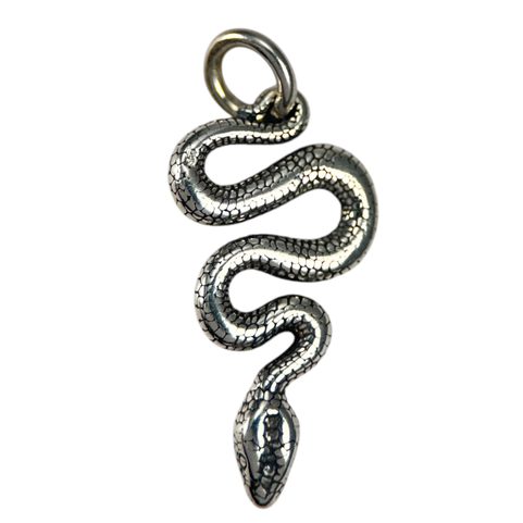 SERPENT, PENDENTIF EN ARGENT