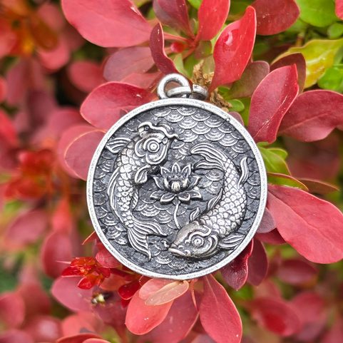 PENDANT JAPANESE KOI CARP, ZINC