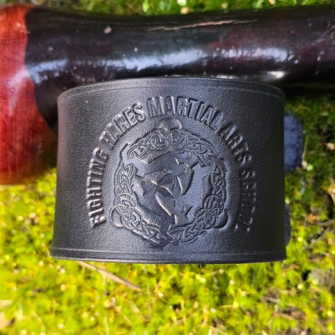 FIGHTING HARES, IRISH STICK FIGHTING, BRACELET, BLACK