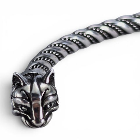 CAT, CELTIC ART, TORQUES, STERLING SILVER
